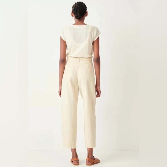 NEW SESSUN NICA JEANS TROUSERS linen cotton blend size 38 NWOT - Picture 2 of 8